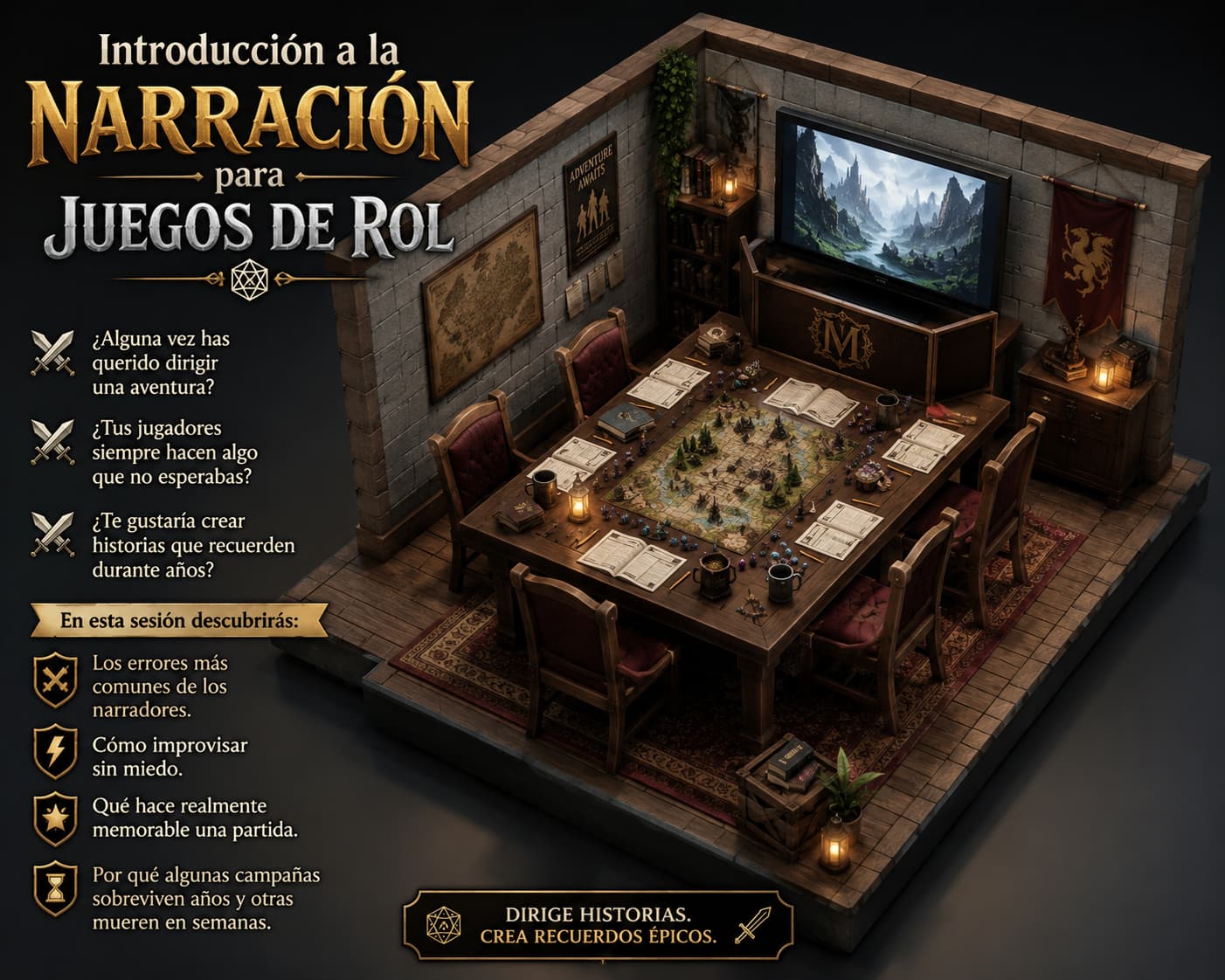 Guardianes de Historias: Introducción a la Narración para Juegos de Rol